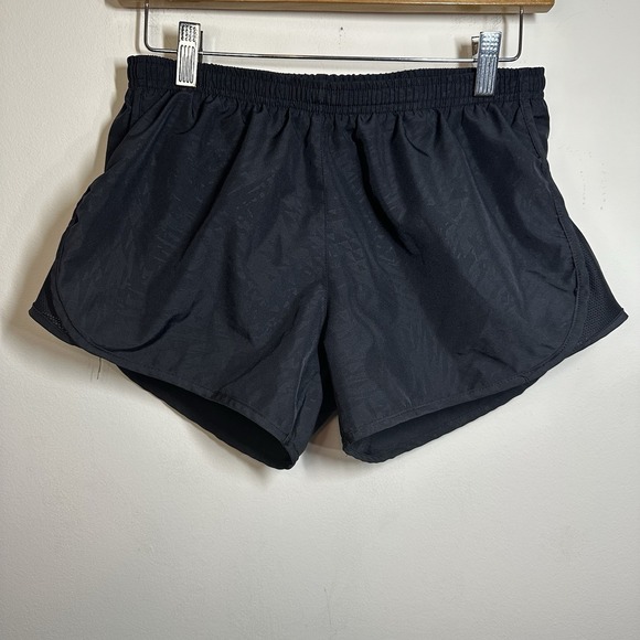Nike Dri-fit Women's S Black Athletic Running Shorts Back Zipper Built In Brief - Picture 1 of 8